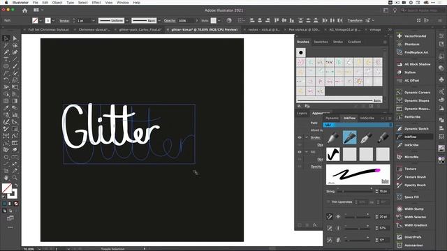 Creative Graphics Pack - Ultimate Glitter Brushes - Astute Graphics смотреть онлайн