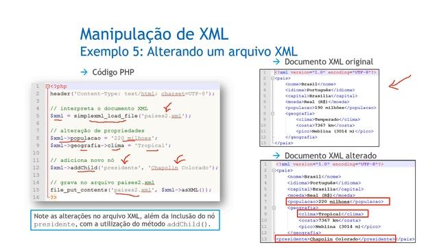 Manipulação de XML com PHP - Alterando um arquivo XML смотреть онлайн