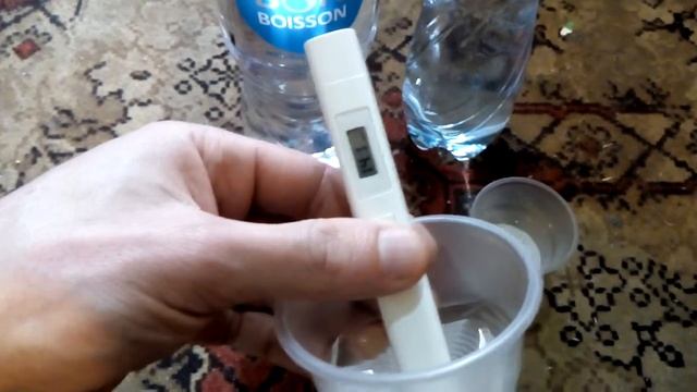 Тест воды на Ppm Bon Boisson, и Миргородская  тестером Xiaomi Tds Ppm