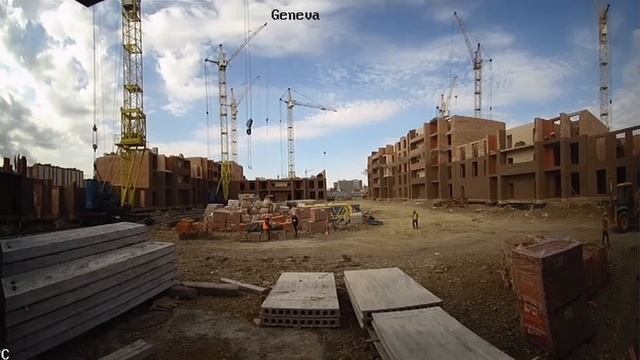 ЖК "Geneva". Работа башенных кранов КБ-405 | КБ-403 | КБ-402. смотреть онлайн