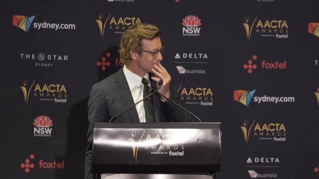 Simon Baker Back Stage AACTA Award Part 1 смотреть онлайн