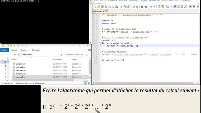 Python n°5 : Produit de valeurs смотреть онлайн