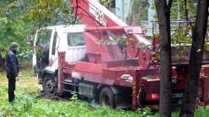 автовышка застряла