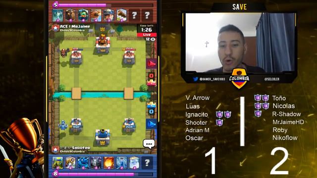 COLOMBIA VS CHILE | CLASH ROYALE COMPETITIVO | AMISTOSO смотреть онлайн