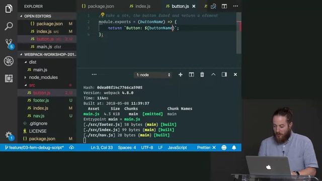 Webpack Tutorials - 13 CommonJS Export смотреть онлайн