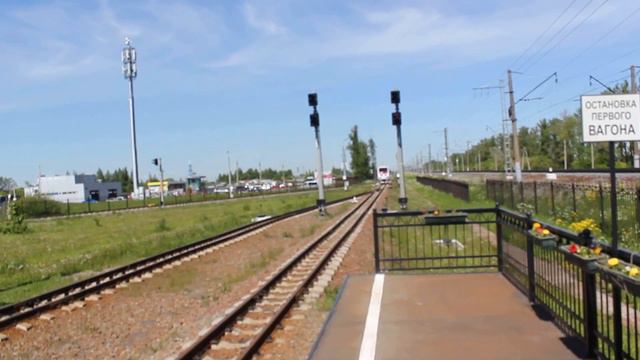 Маневры на станции Царскосельская (от М1 на 2 занятый под состав) смотреть онлайн