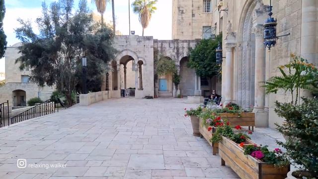 Jerusalem, Walk from Old City to Mahane Yehuda смотреть онлайн