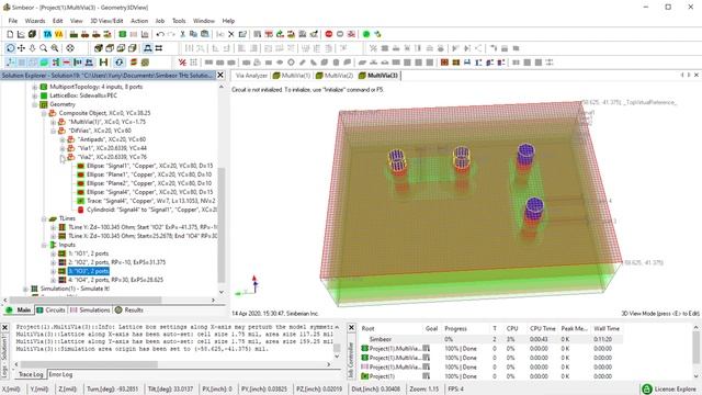 How to Build 3D EM Models for Crosstalk in Vias Under BGA (Via Fields) With Simbeor THz смотреть онлайн