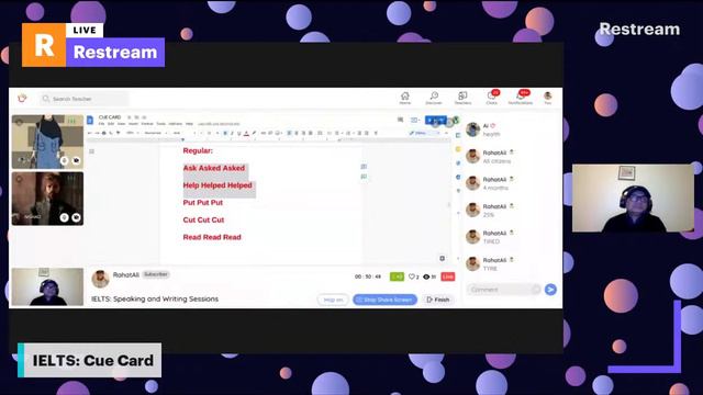 RahatAli's LiveStream from the Hallo App: IELTS: Speaking and Writing Sessions смотреть онлайн