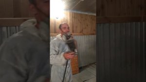 Нанесение лака на кухонный гарнитур