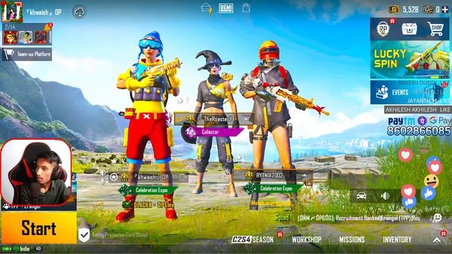 ? LIVE BGMI RUSH GAMEPLAY MEMBERS GOAL 9/10 смотреть онлайн