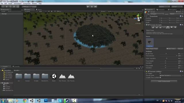 Уроки по Unity3d - Создание Terrain смотреть онлайн