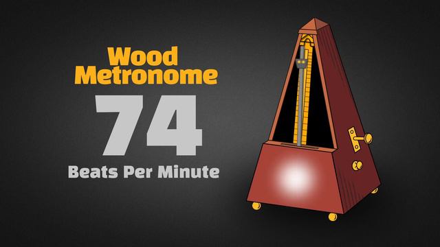 74 BPM Wood Metronome [30 Minuts] смотреть онлайн