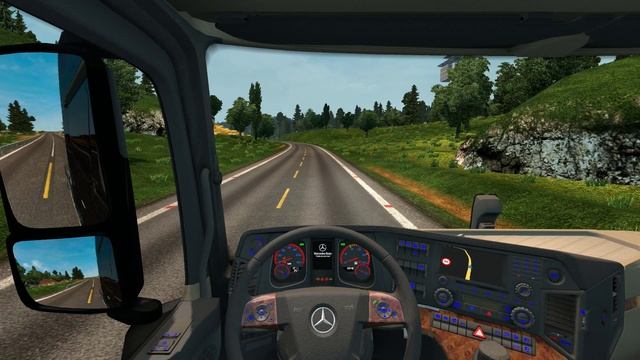 Mercedes-Benz MP4 Blue/Red Combined Dashboard //ETS2 смотреть онлайн