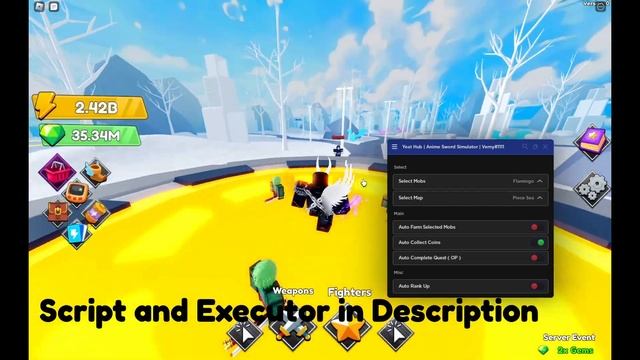 Roblox Anime Sword Simulator Script смотреть онлайн