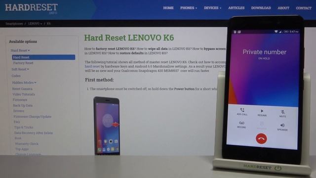 Входящий звонок Lenovo k6 – принять, отклонить, мелодия, цифры, динамик, микрофон и другое смотреть онлайн