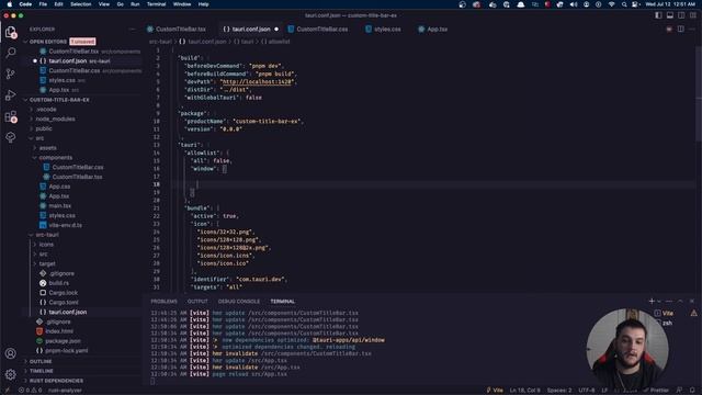 Tauri Development - Custom Title Bars смотреть онлайн