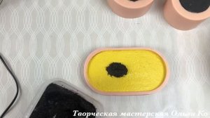 Двухцветные кашпо из бетона