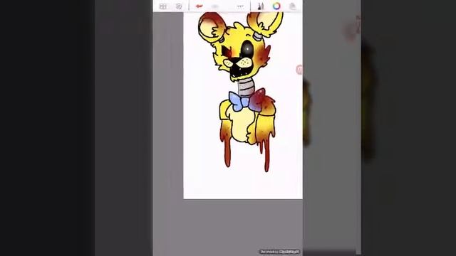 Рисуем Золотого Мишку/ Drawing Golden Freddy смотреть онлайн