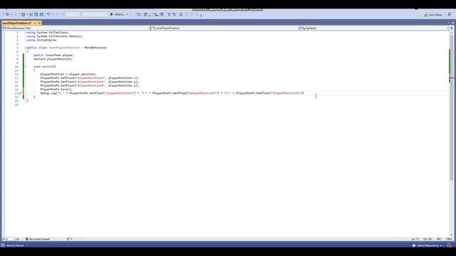 How to Save the Player's Position Using PlayerPrefs - Unity C# Tutorial смотреть онлайн