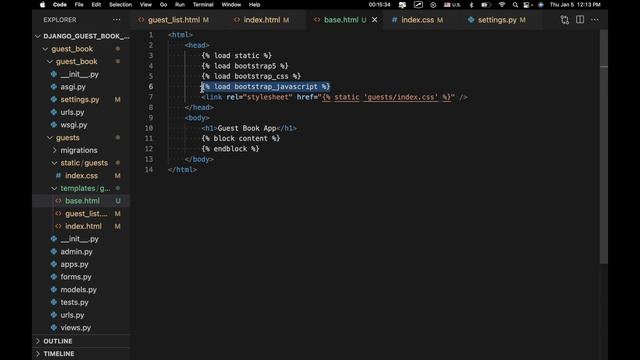 Intro to Django #4 - Integrating Bootstrap смотреть онлайн