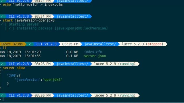 CommandBox 4.5 Server OpenJDK Version смотреть онлайн