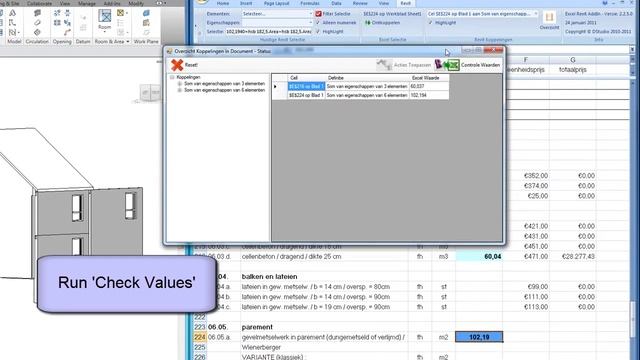 Dynamic Link between AutoCAD Revit and Excel - Revit update (under dev.) смотреть онлайн