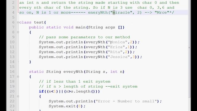 Problem 2 -Saturday Tutorial - Java Removing every nth characters from Strings смотреть онлайн