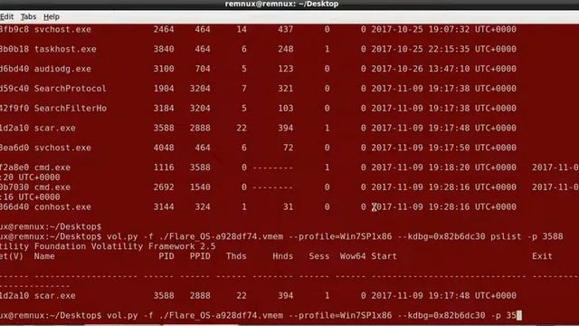Memory Analysis using Scar Malware Indicators and Volatility Framework смотреть онлайн