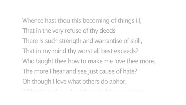 Shakespeare's Sonnet 150 – Oh From What Power Hast Thou This Powerful Might смотреть онлайн