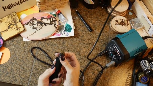 YiHua 939D III Pyrography Machine Dual Pen 60W Unit Heats Up To  750C Or 1350F