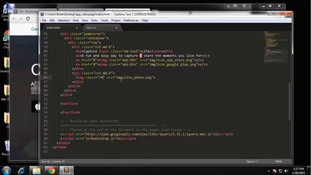 Learn Bootstrap by building project | Navbar & Jumbotron | Part 2 смотреть онлайн