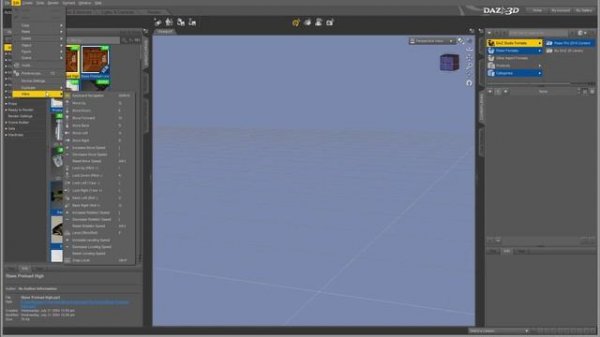 Daz Studio tutorials, navigation and menus, part 3 of 16