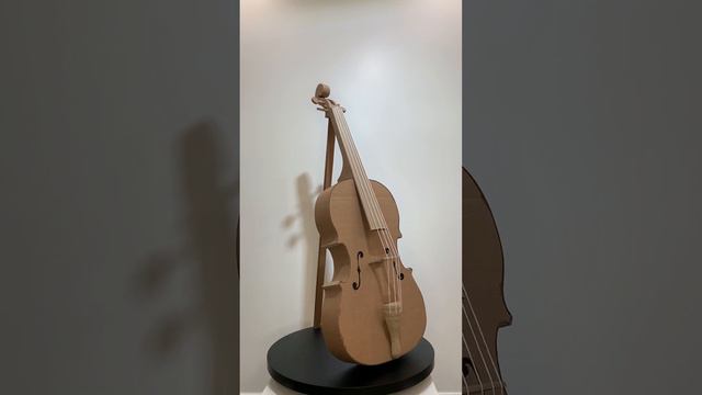 Cello instrument using cardboard смотреть онлайн