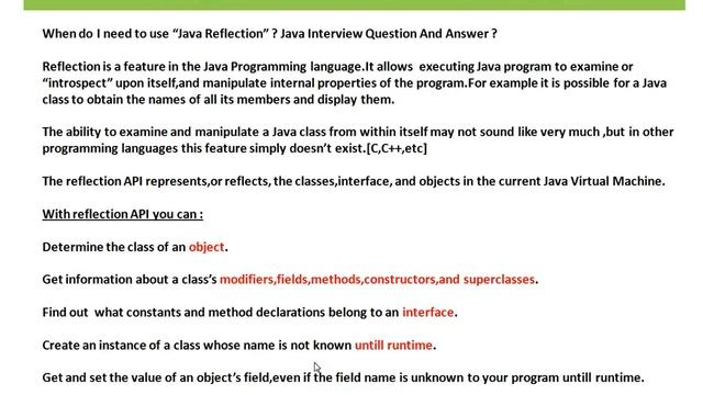 Java Reflection API смотреть онлайн