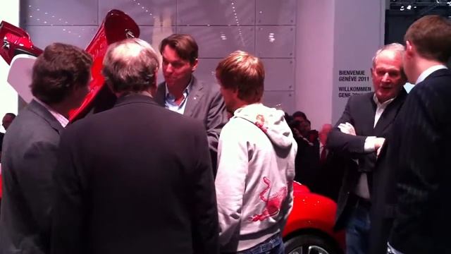 Vettel and Lorens van den Acker @ Geneva 2011 смотреть онлайн