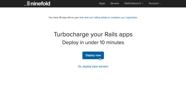 Deploying from GitHub, BitBucket and Git URLs using Ninefold смотреть онлайн