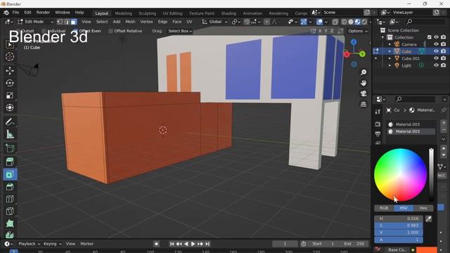дом из контейнера 3D Blender смотреть онлайн