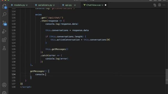 Chatting - Build a Full-Stack Social Network with Django and Vue 3 | Part 8 смотреть онлайн