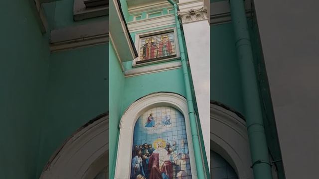 "СОШЕСТВИЕ СВ.ДУХА НА АПОСТОЛОВ", мозаика на западной стене четверика Елоховского собора. Москва смотреть онлайн