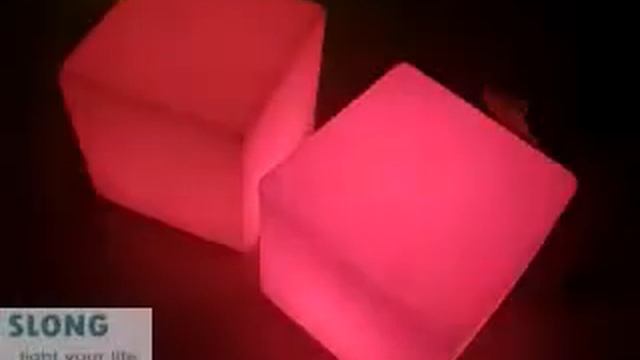 LED Cube Seat Furniture SL-LLC40-01, Cubo luminoso,Cubo luminoso LED смотреть онлайн