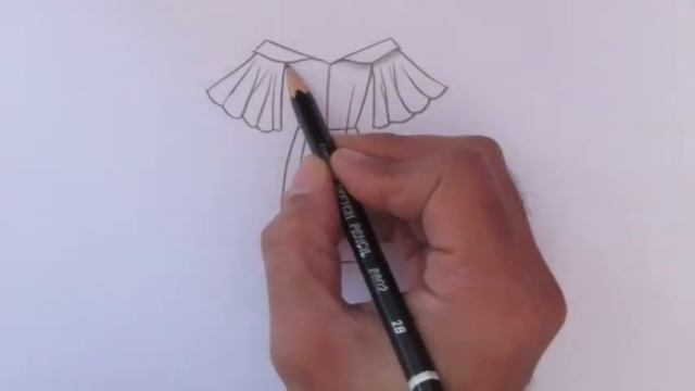 How to draw a beautiful girl dress drawing design easy Fashion illustration dresses drawing смотреть онлайн