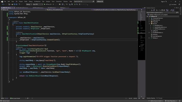 Dependency Injection in Azure Function | Secret Manager | Serverless | .NET | C# смотреть онлайн