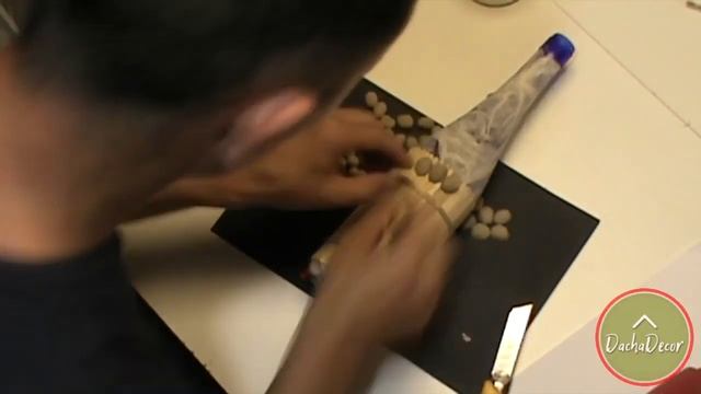 Декор своими руками стеклянной бутылки смотреть онлайн