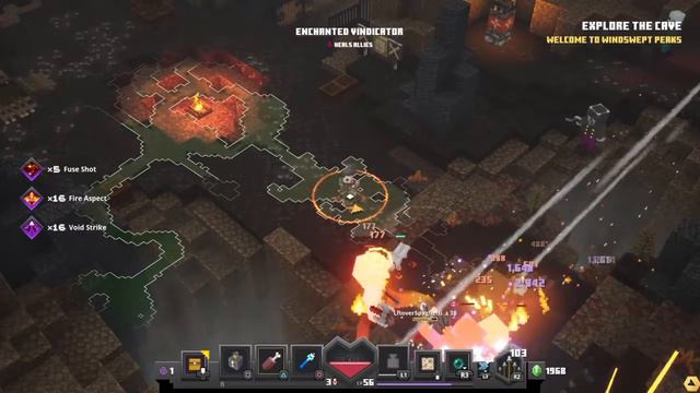 Howling Peaks Minecraft Dungeons смотреть онлайн