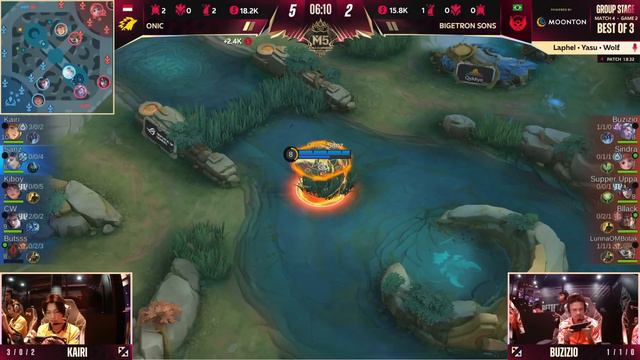 (ENG) M5 Group Stage Day 1 | ONIC vs BTR | Game 2 смотреть онлайн