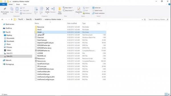 Download and flash NodeMCU firmware on Windows
