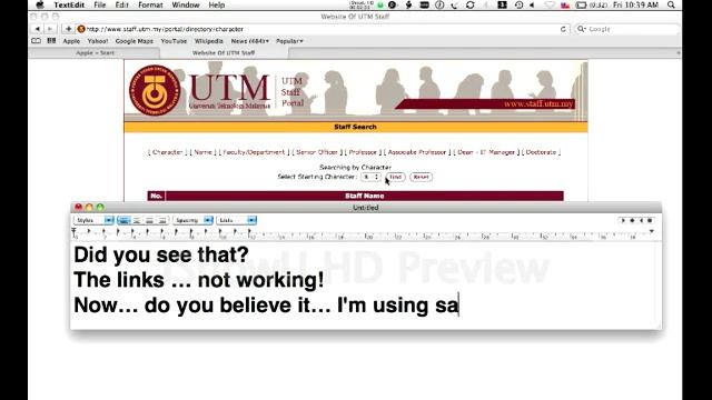 UTM Web Staff Directory смотреть онлайн