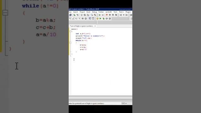 Write a program to calculate sum of digits of given number #short смотреть онлайн