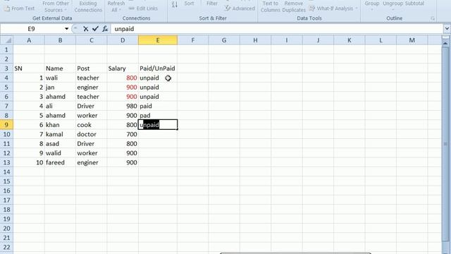 Data Menu Advanced Filter MS Office 2010 смотреть онлайн